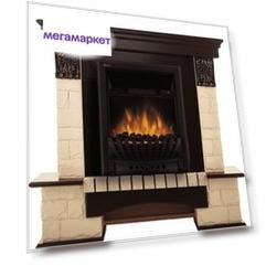Портал из камня для камина Electrolux Forte Classic Бежевый/Тёмный дуб