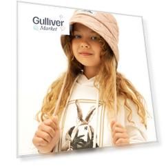Панама стеганая из плащовки бежевая Gulliver