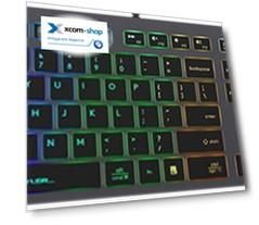 Клавиатура A4Tech Fstyler FX60 серый USB slim Multimedia LED (1789313)