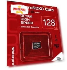 Карта памяти Qumo MicroSDXC 128GB UHS-I U3 PRO 3.0 (33344) без адаптера
