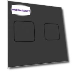 Cersanit Кнопка Cersanit ACCENTO SQUARE для AQUA 50 пневматическая пластик черный матовый