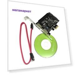 Контроллер Espada PCI-E SATA2 2port + eSata 2port+IDE RAID JMB363 PCIE005