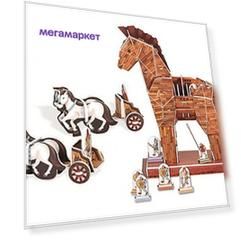 Конструктор Clever & Happy макет Троянский конь с фигурками ZS003