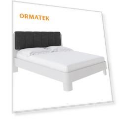 Мягкая Кровать Орматек Wood Home 2 (Ткань: Флок Белая эмаль (сосна) с брашированием/Бентлей Серый космос) 120x200