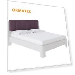 Мягкая Кровать Орматек Wood Home 2 (Ткань: Микрофибра Белая эмаль (сосна) с брашированием/Diva Вечерний ирис) 120x220