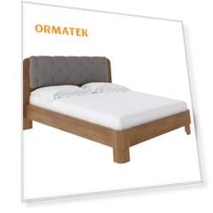Мягкая Кровать Орматек Wood Home 1 (Искусственная шерсть Антик (сосна) с брашированием/Лама Светло-серый) 80x220