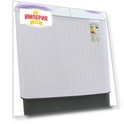 Активаторная стиральная машина Willmark WMS-85G Белое стекло, фиолетовые цветы