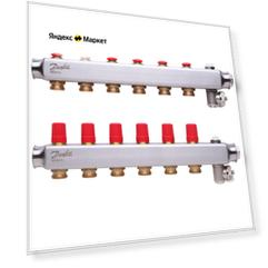 Danfoss Коллекторы Danfoss SSM-6 для 6 контуров