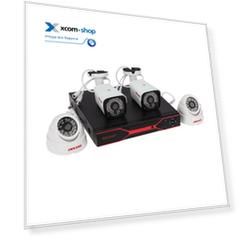 Комплект Rexant 45-0522 видеонаблюдения 2 наружные и 2 внутренние камеры AHD/2.0 Full HD