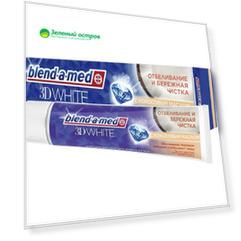 Паста зубная Blend-a-med 3D White Отбеливание и бережная чистка с Кокосовым маслом 100 мл