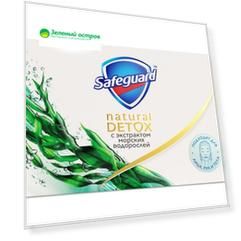 Мыло антибактериальное Safeguard Natural Detox Морские водоросли 110 г.