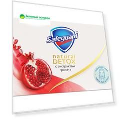 Мыло антибактериальное Safeguard Natural Detox Гранат 110 г.