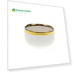 Салатник Золотая кайма D 10,8 x 6,3 см, цвет белый, фарфор