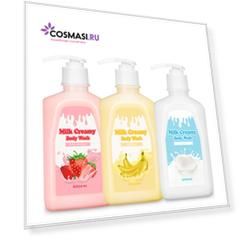гель для душа berrisom g9 skin milk creamy body wash