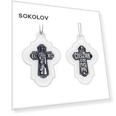 Керамический крестик с серебром SOKOLOV