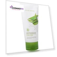 гель для душа с экстрактом алоэ nature republic soothing & moisture aloe vera body shower gel