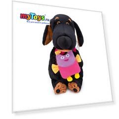 Мягкая игрушка Budi Basa Собака Ваксон с совой, 25 см