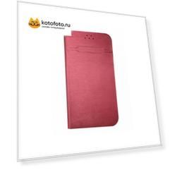 Чехол-книжка универсальный для смартфонов р.S, 4.5"-5.0", (128*68*20мм), бордовый, OLMIO