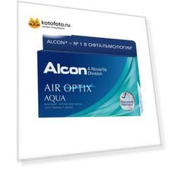Контактные линзы Alcon Air Optix Aqua, 6 шт, R:8,6 D:-04,00
