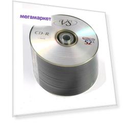 Носители информации CD-R, 52x, VS, Bulk/50, VSCDRB5003