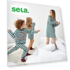 Ночная сорочка в полоску для девочек (принт, 146-152)