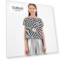 Майка оверсайз с цветным принтом Gulliver