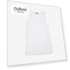 Майка трикотажная белая Gulliver