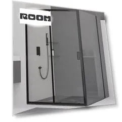 Душевой уголок RGW Classic 110x90 320948119-014 черный матовый, стекло прозрачное