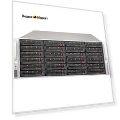 Корпус Supermicro CSE-846BE1C-R1K03JBOD 4U SAS JBOD, 2x1000W, 24x3.5", single SAS3 (12Gbps) expander