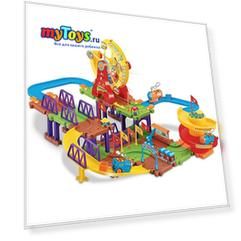 Железная дорога Devik Toys "Колесо обозрения 2" с поездом