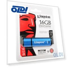 Флешка USB 16Gb Kingston DataTraveler Vault with Privacy DTVP30/16GB синий