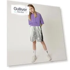 Бриджи серебристые с полосами Gulliver (164)