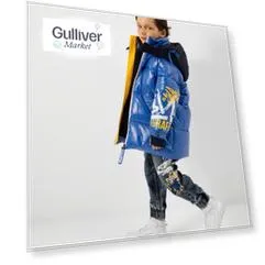 Куртка зимняя с влагонепроницаемой молнией синяя Gulliver (122)