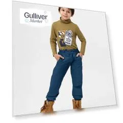 Брюки утепленные демисезонные синие Button Blue (128)