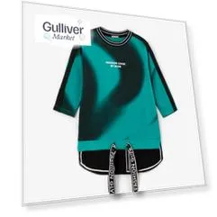 Платье с длинным рукавом зеленое Gulliver (110)