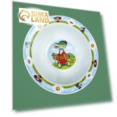 Миска «Чебурашка и крокодил Гена», 550 мл, фарфор