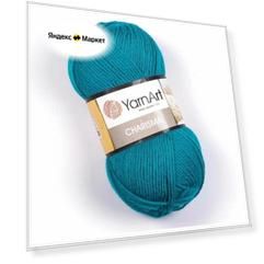 Пряжа YarnArt Charisma ЯрнАрт Харизма Полушерсть, 11448 темно-бирюзовый, 100 г 200 м, 80% шерсть 20% акрил 5 шт