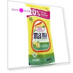Lion Mama Lemon Natural Lemon Fragrance Лимон Гель для мытья посуды 600мл запасной блок