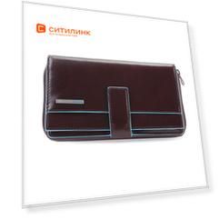 Кошелек женский Piquadro Blue Square PD1354B2R/MO красное дерево натур.кожа