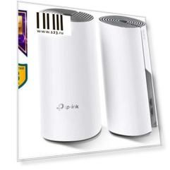 Бесшовный Mesh роутер TP-Link Deco E4 (DECO E4(2-PACK)) AC1200 10/100BASE-TX белый (упак.:2шт)