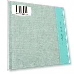 Ежедневник датированный Index Canvas A5 искусственная кожа IDD0719/A5/BU