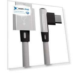 Кабель интерфейсный More Choice K27m USB 2.1A для micro USB нейлон 1м White