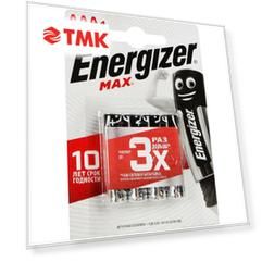 Элемент питания ENERGIZER E92/LR03 (AAA) Max 4шт