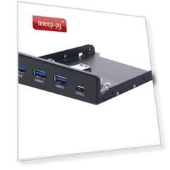 Контроллер Планка на переднюю панель Gembird 3xUSB-A 3.0 + 1xType-C FP3.5-USB3-3A1C