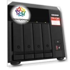 Сетевое хранилище NAS Qnap TS-473A-8G черный