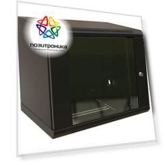 Шкаф коммутационный WRline WR-TW-1266-GP-RAL9004 12U черный