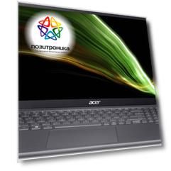 Ноутбук Acer Swift X SFX16-51G-51QA, 16", IPS, Intel Core i5 11320H, LPDDR4x 8ГБ, SSD 512ГБ, NVIDIA GeForce RTX 3050 для ноутбуков 4ГБ, серый (nx.ayker.004)
