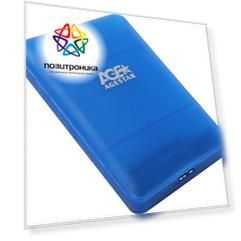Внешний корпус для HDD/SSD AgeStar 3UBCP3 SATA синий