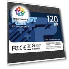 Твердотельный накопитель Patriot Burst Elite 120ГБ, 2.5", SATA III PBE120GS25SSDR