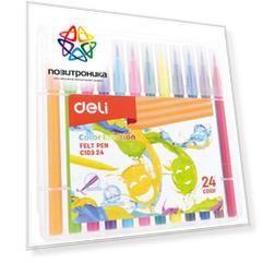 Фломастеры Deli EC10324 24цв.
